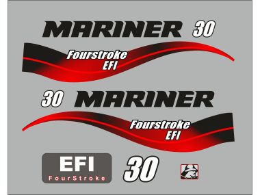 Mariner 30 HP FourStroke EFI 2003-2012 Sticker Set
