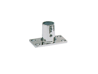 Stainless Steel Rail Fitting Socket with rectangular base