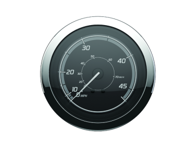 Quicksilver Speedometer Classic (45mph)